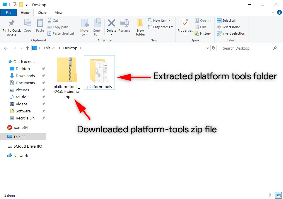 sdk platform-tools folder