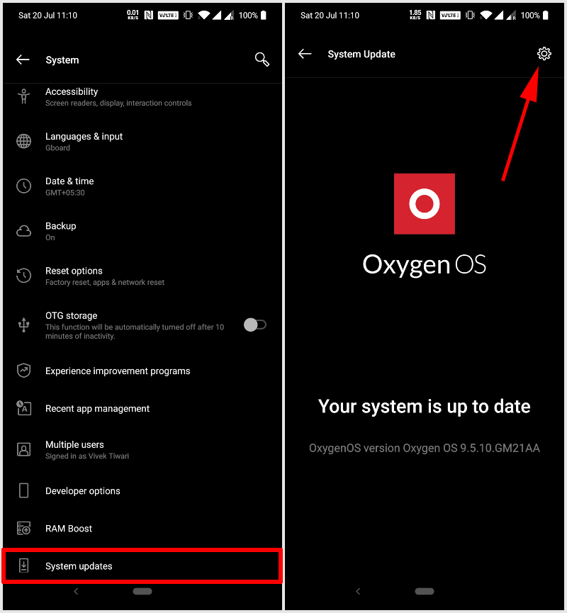 System Upgrade OnePlus 7 Pro
