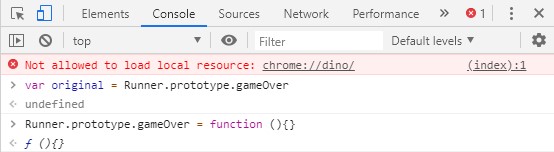 google chrome browser console