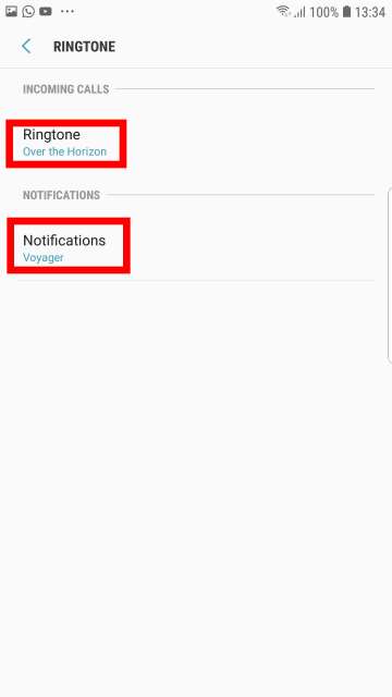 change ringtones and notification tone