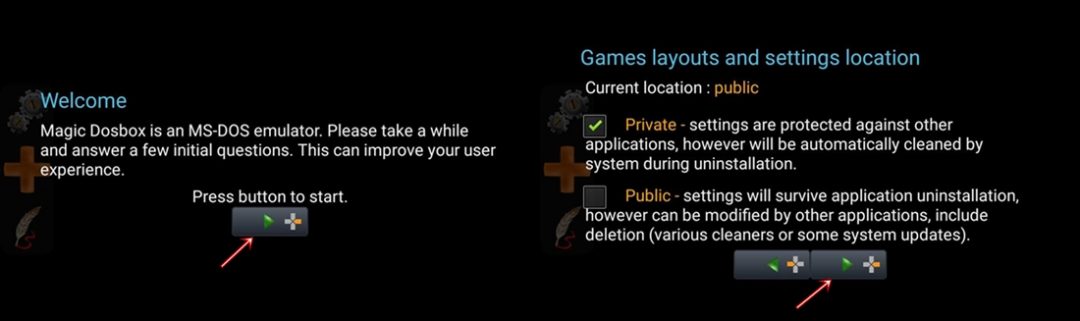 Magic Dosbox app setup
