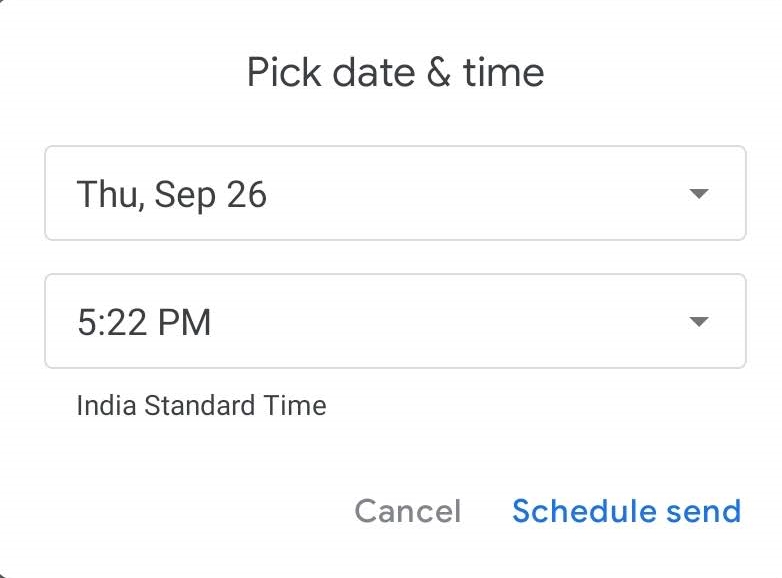 Schedule email gmail app