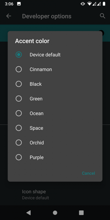 accent colors