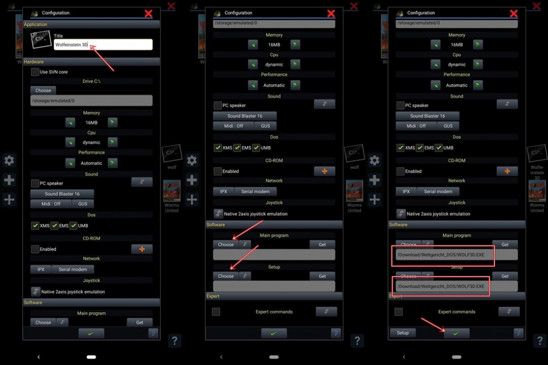 add dos game android