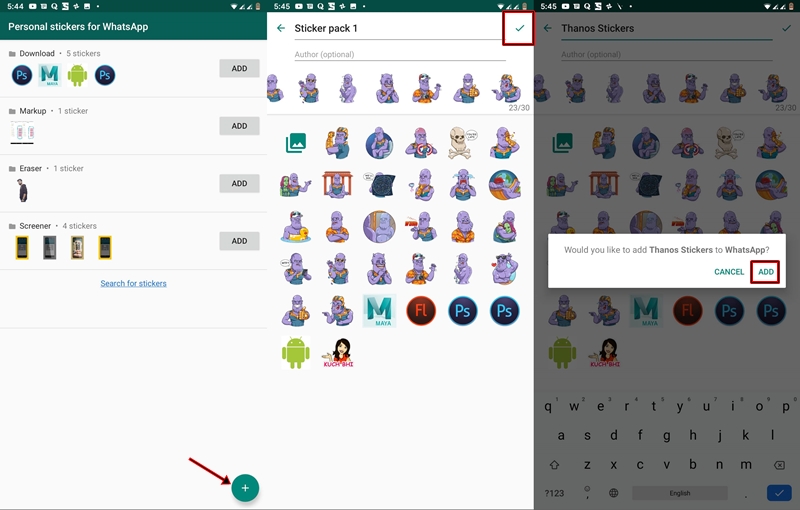 add stickers whatsapp