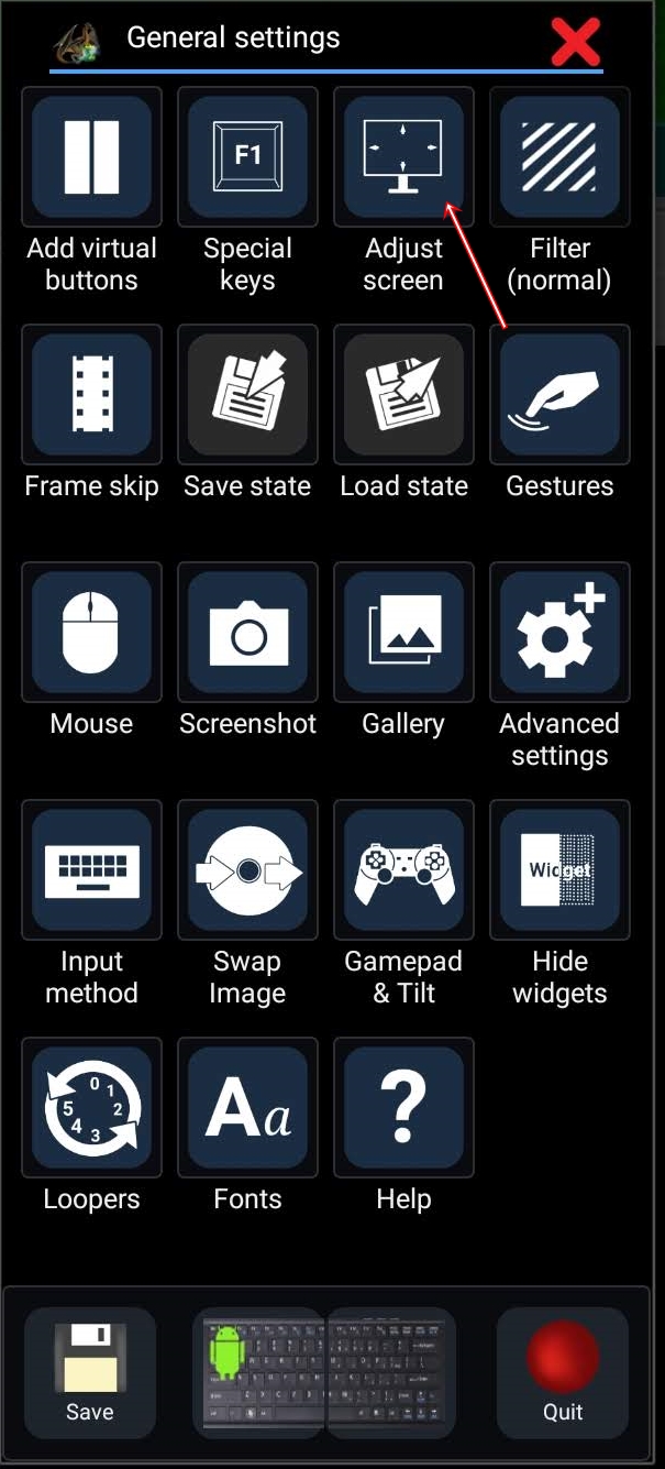adjust display