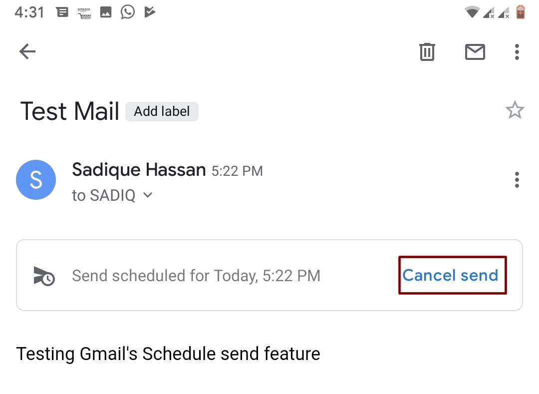 cancel send android