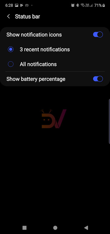 galaxy note 10 battery percentage