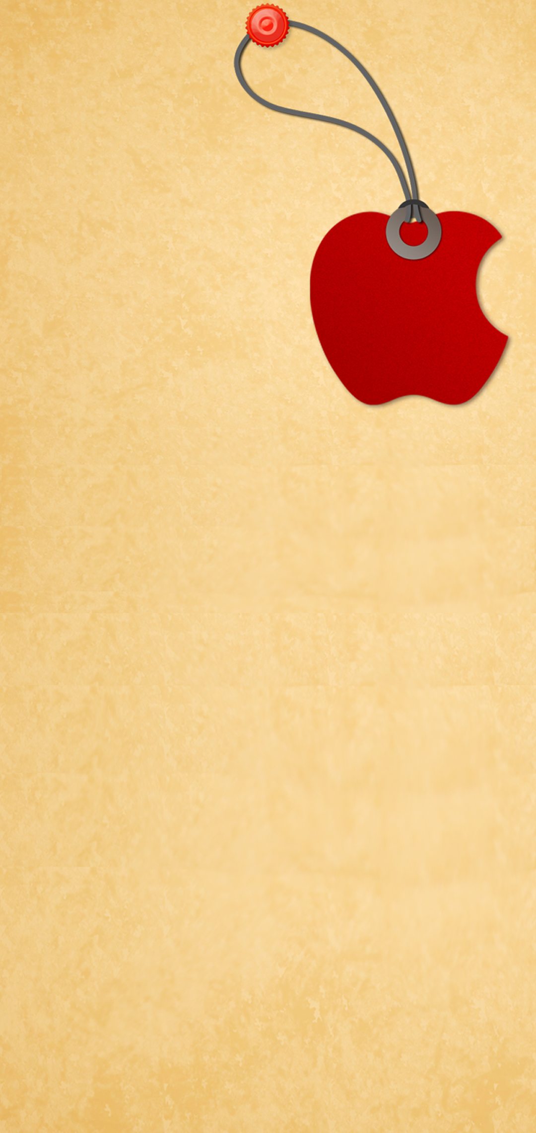 apple logo hole-punch wallpaper