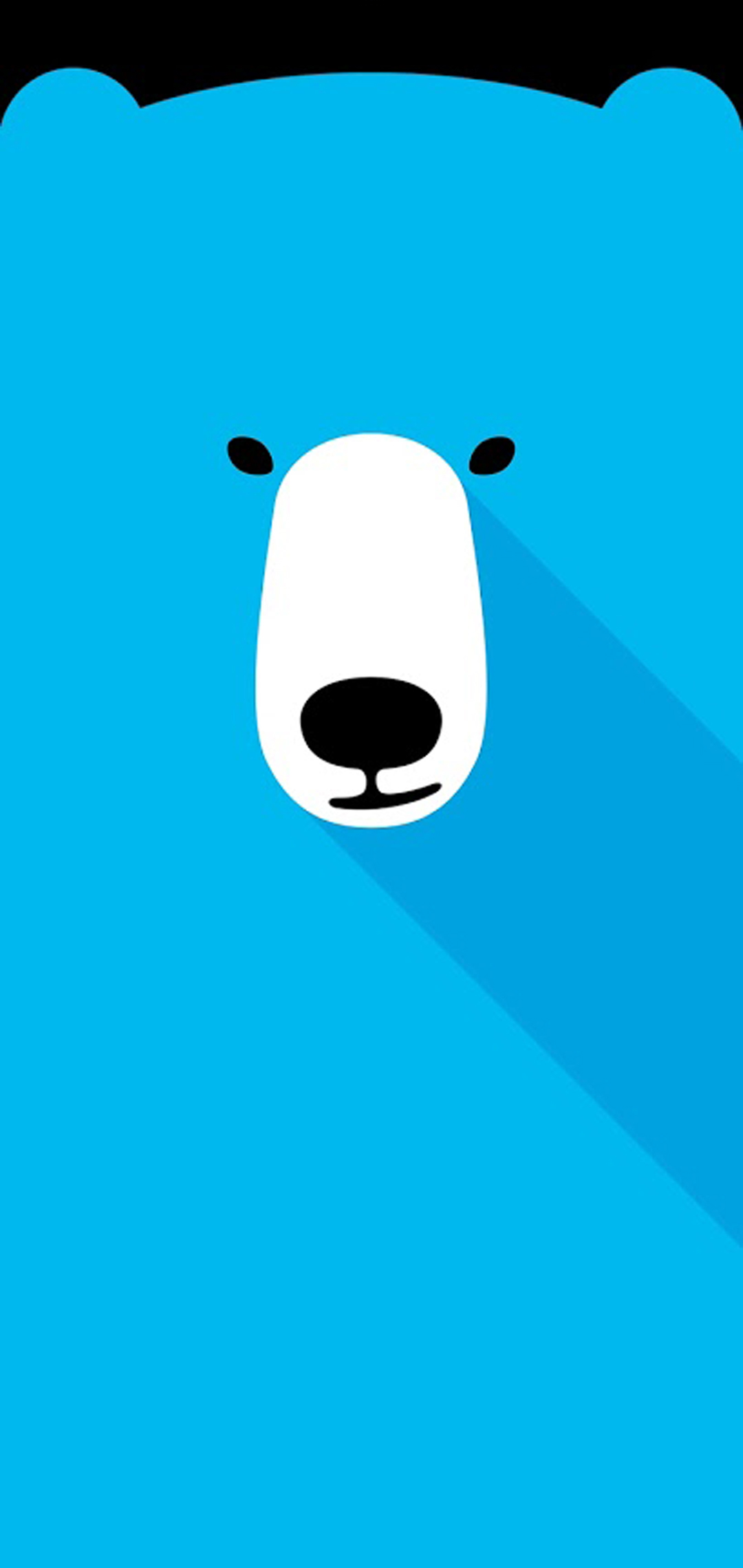 polar bear hole-punch wallpaper