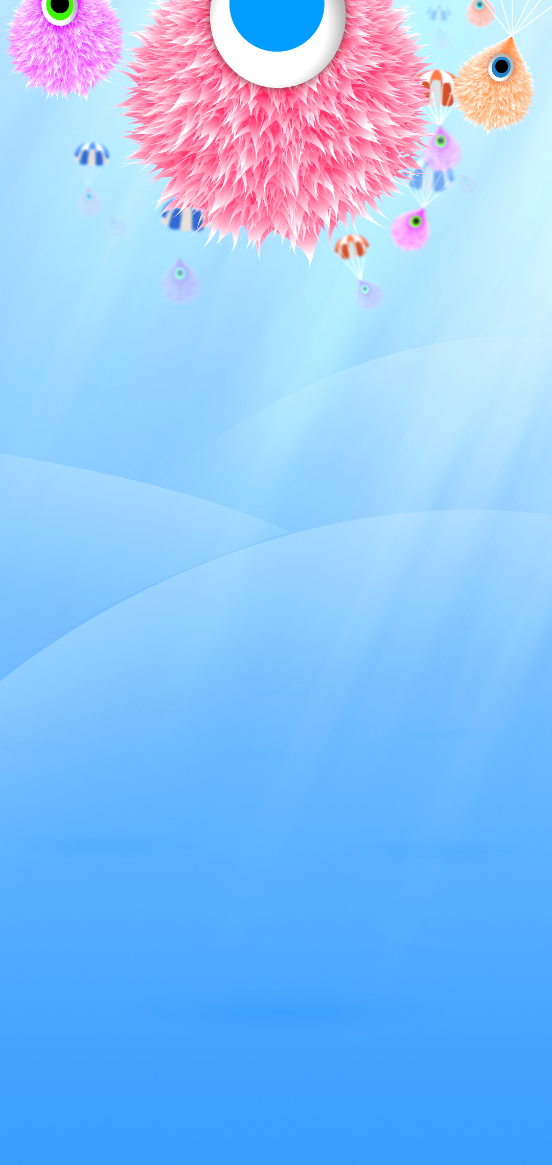 fantasy parachute hole-punch wallpaper