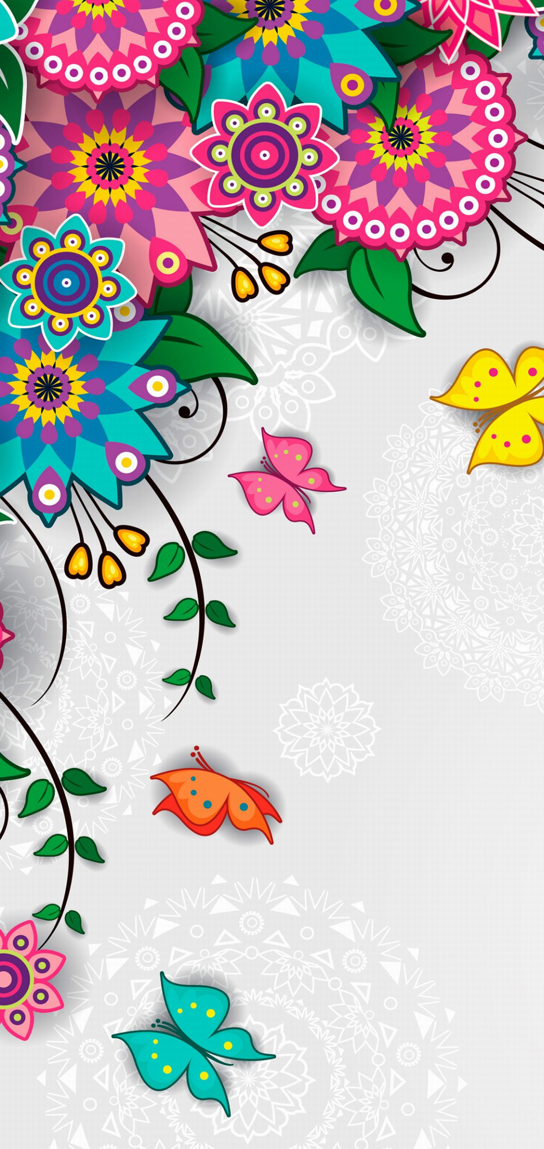 floral art wallpaper