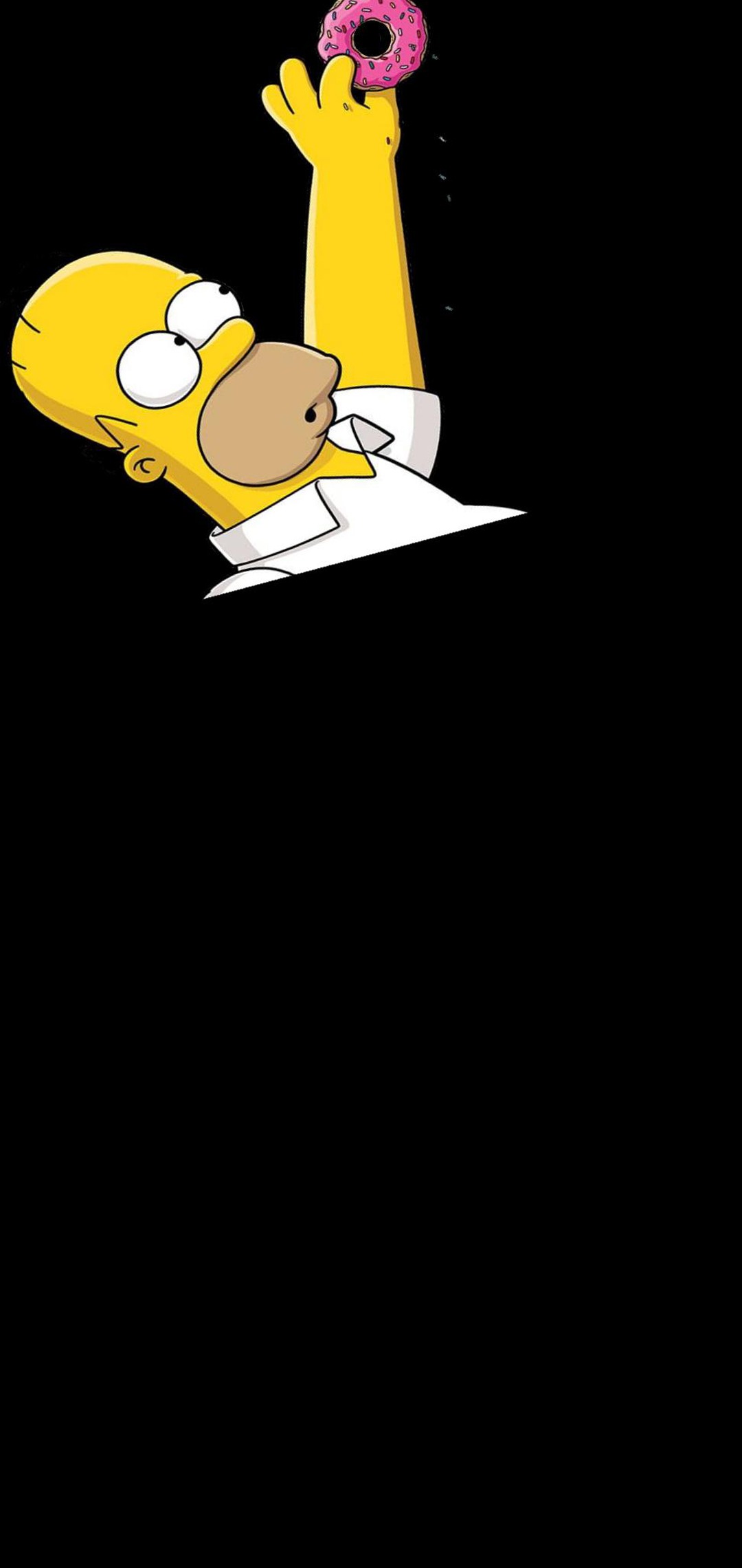 simpsons donuts hole-punch wallpaper