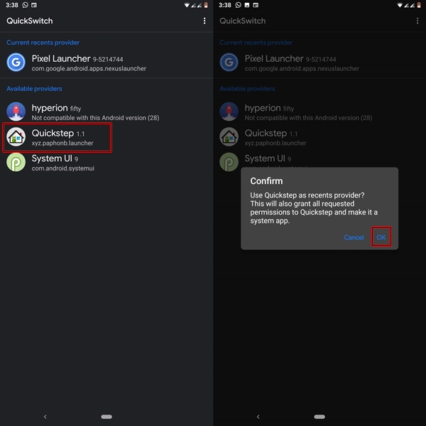 quickstep launcher magisk