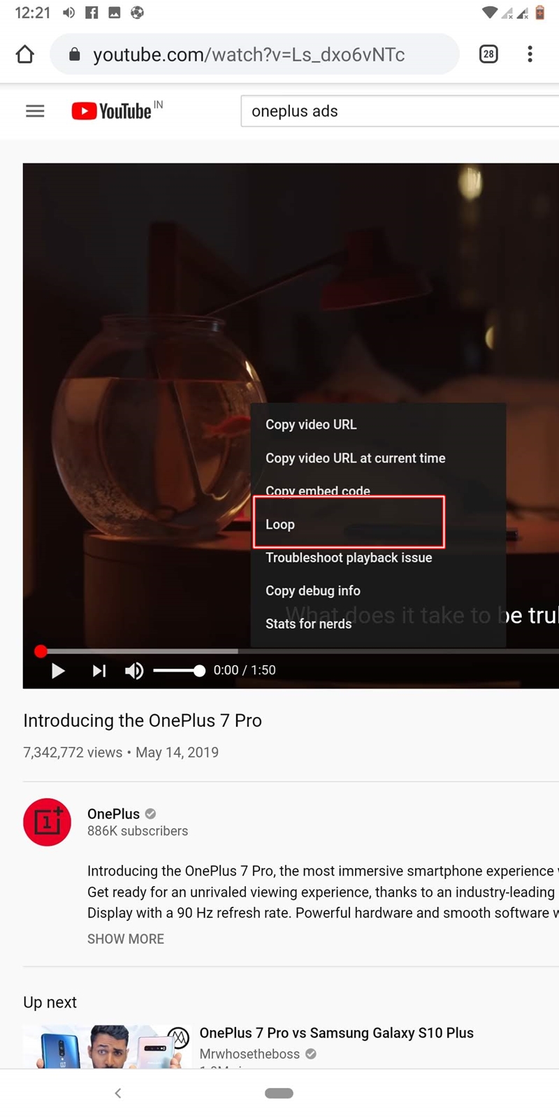 youtube video loop