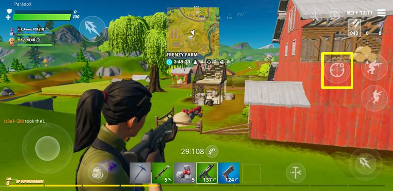 ads on hud fortnite