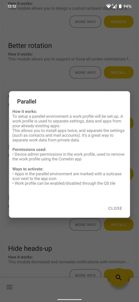 Parallel Apps tweaks