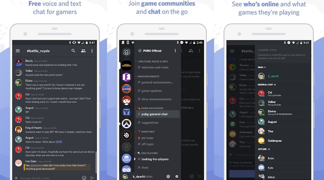 Discord messaging app