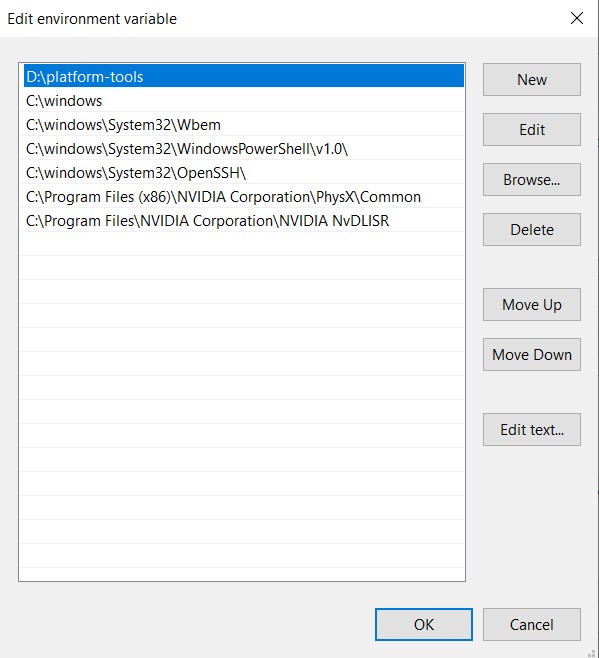 adb fix variable added