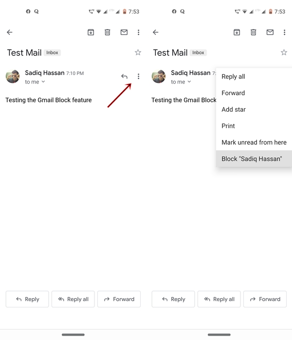 block gmail android