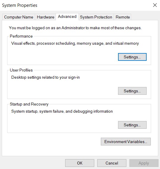 env variable