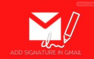 add signature in gmail