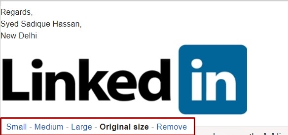 image size