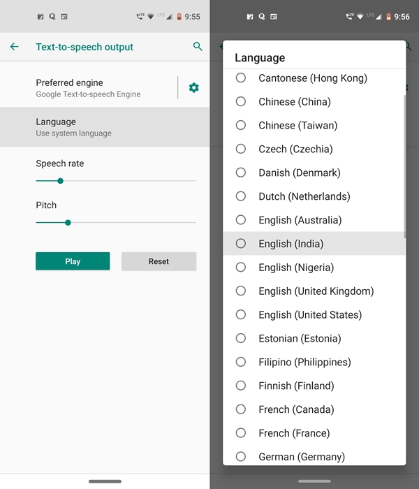 tts language