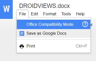 save as docs