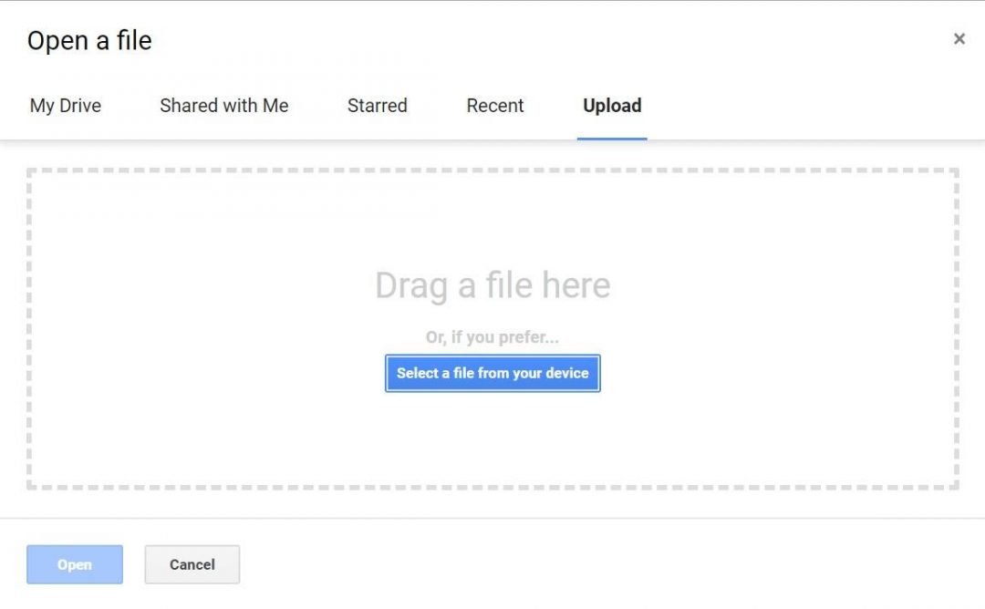 upload office file