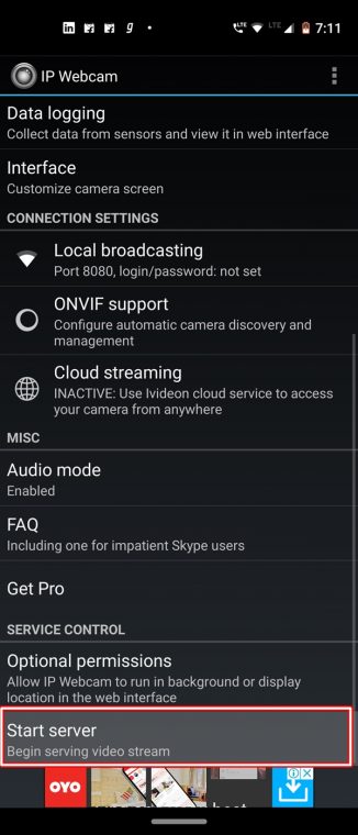 webcam camera android