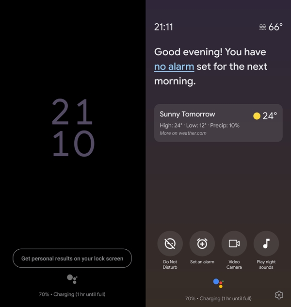 ambient mode home