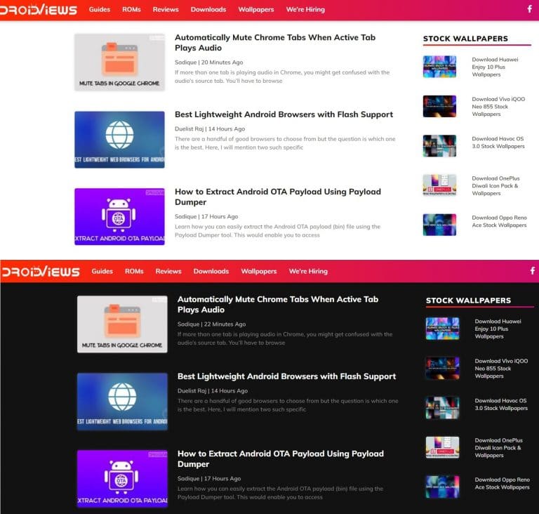 light and dark mode Laptopnet