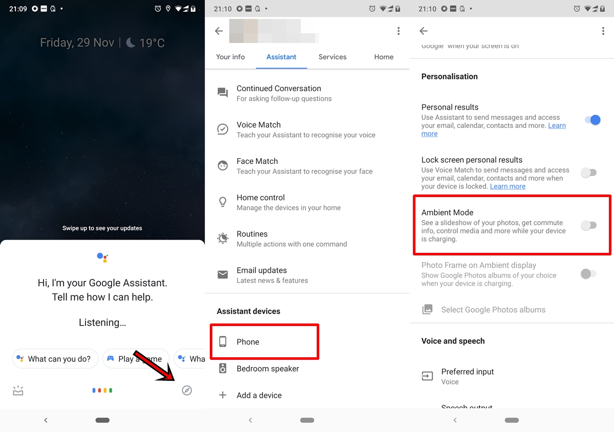 enable ambient mode