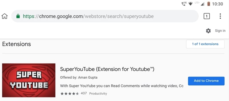 extension android