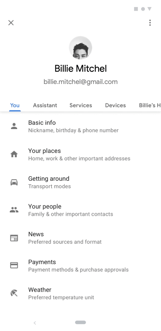 Google Assistant News briefing