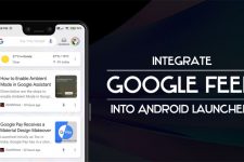 google feed android launcher