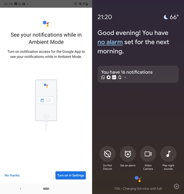  ambient notifications