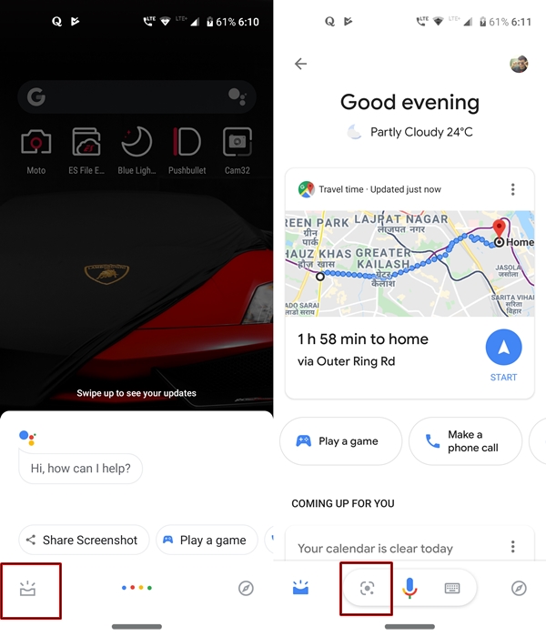 open translate option