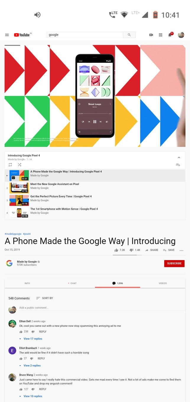 read comments android