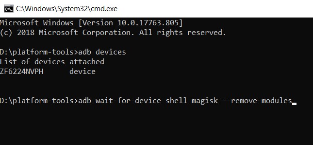 remove modules command