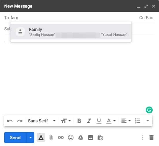 send group emails