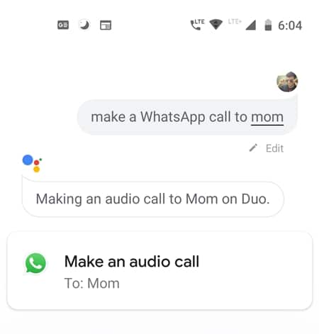 whatsapp voice call