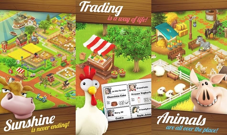 Hay Day farming games on Android