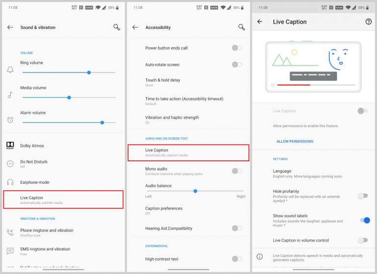 Pixel 4 Live Captions