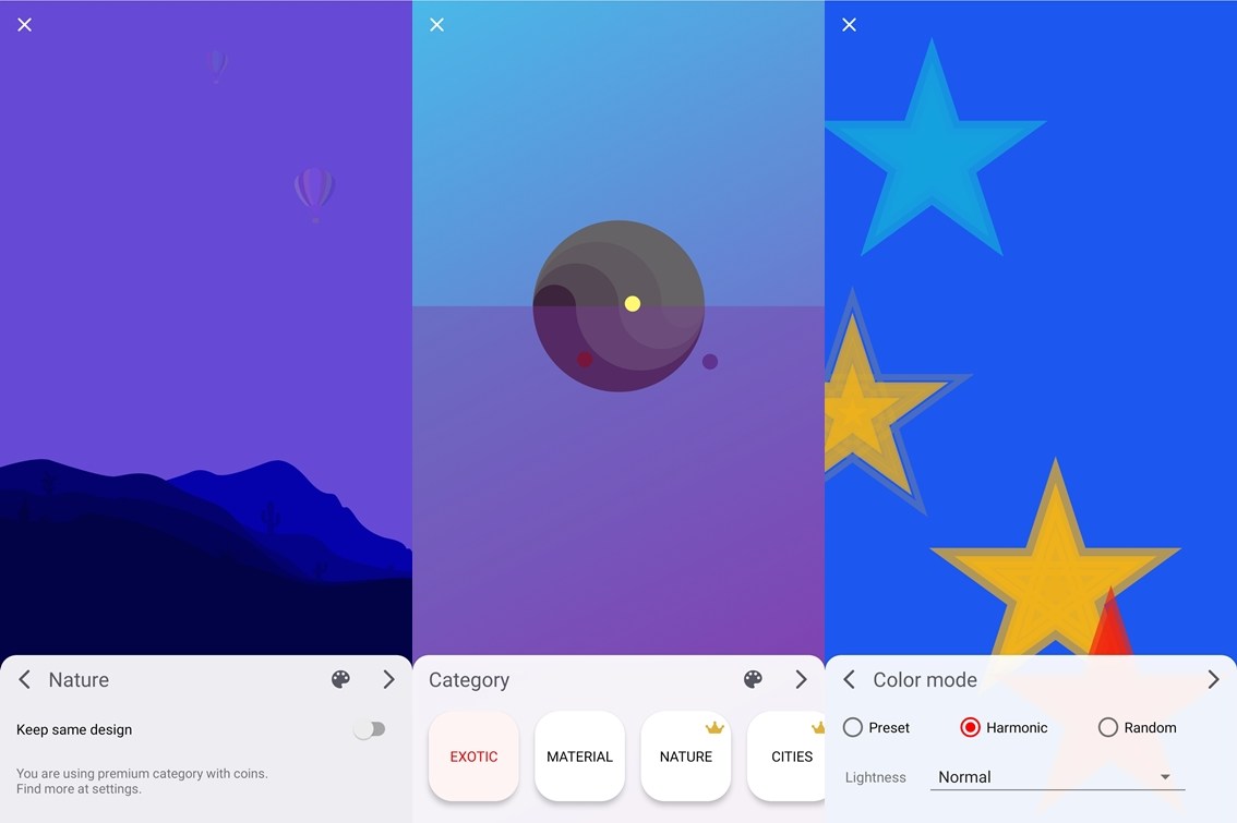 Stupis Screens features