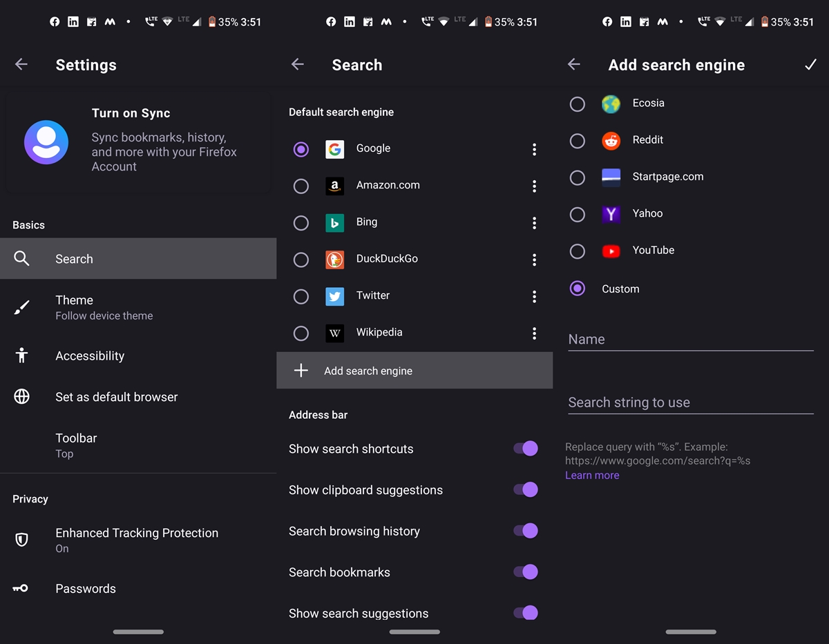 firefox preview search engine