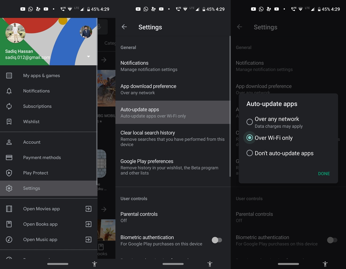 automate android play store