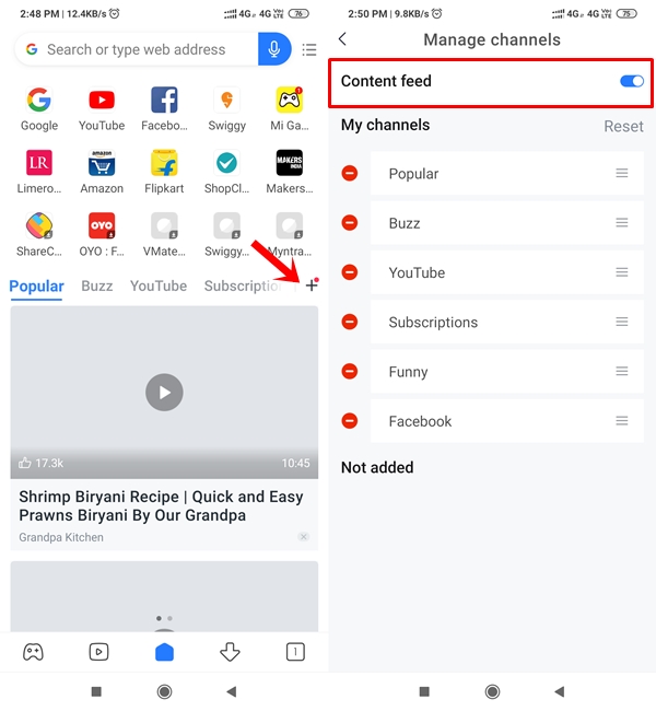 hide news mi browser