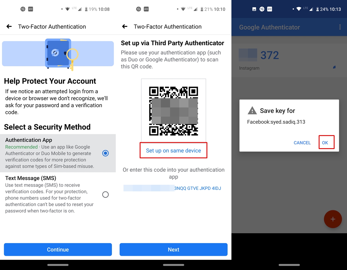 setup authentication